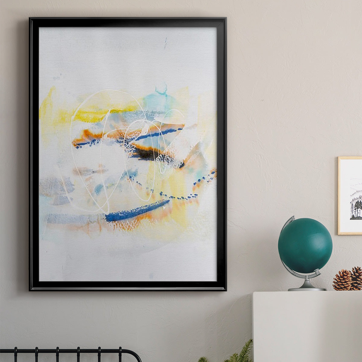 Spacial I - Modern Framed Canvas Print