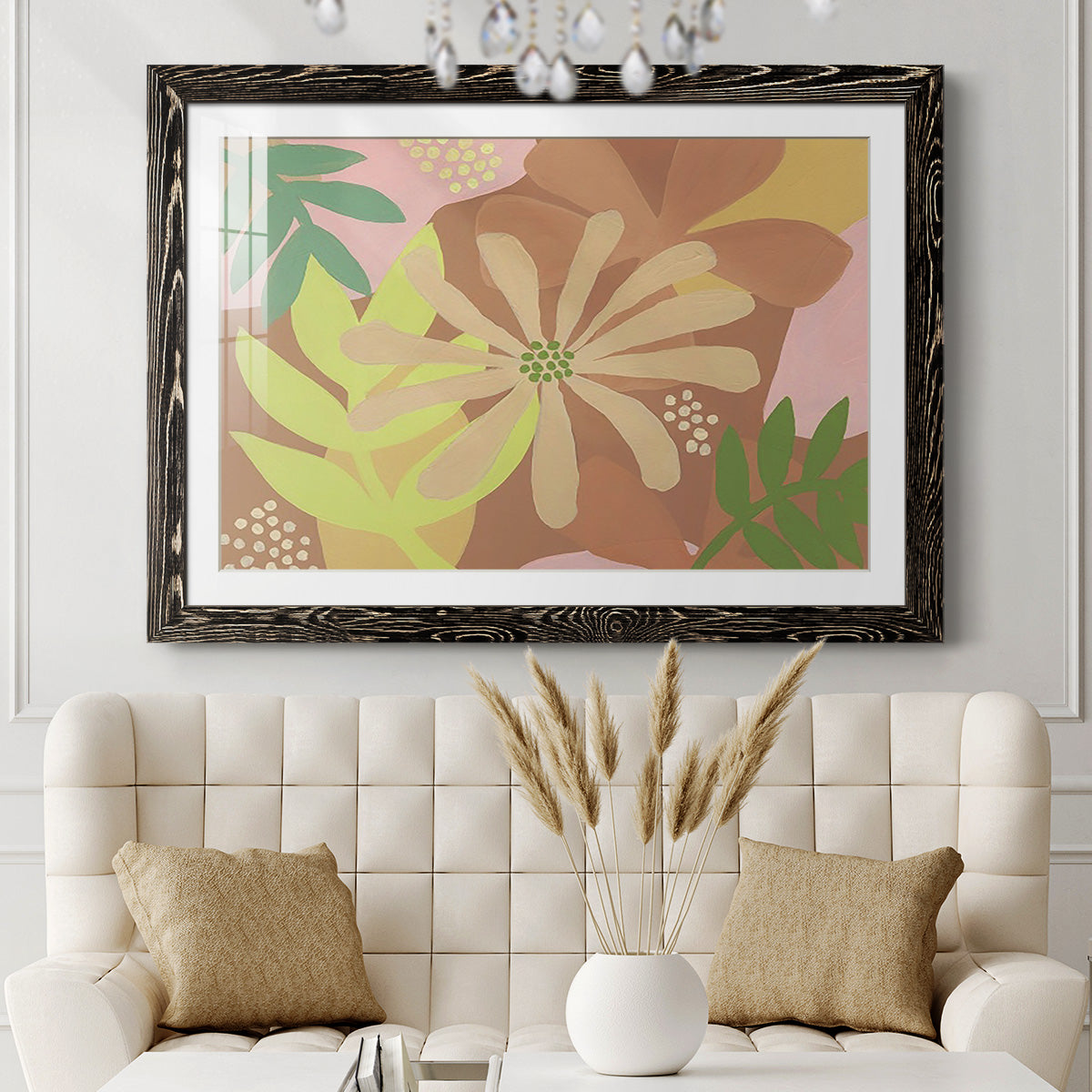 Neutral Blooms II-Premium Framed Print - Ready to Hang