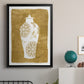 Golden Urn II - Modern Framed Canvas Print