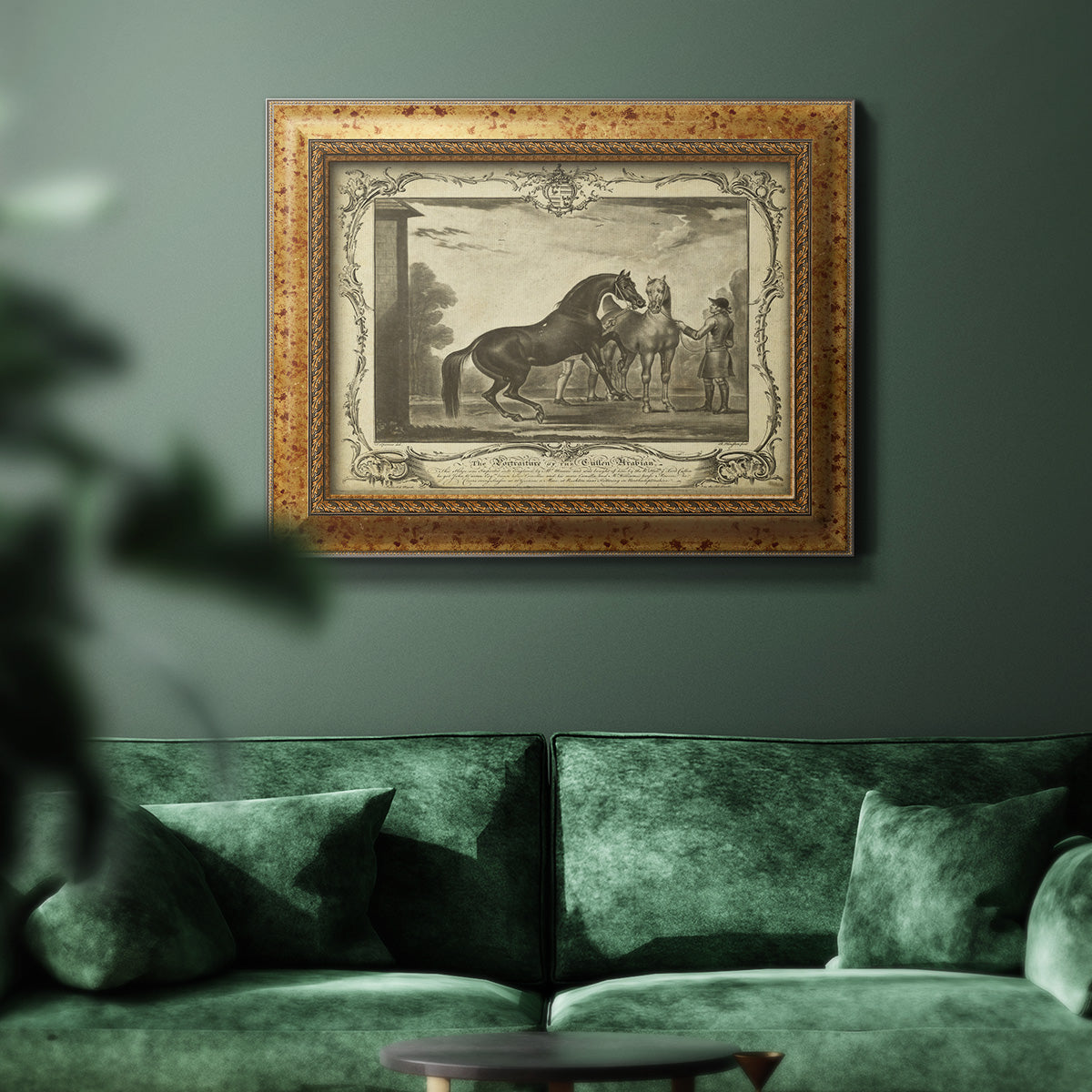 Distinguished Horses III Premium Framed Canvas- Ready to Hang