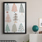 Christmas Tree Sketchbook II - Modern Framed Canvas Print