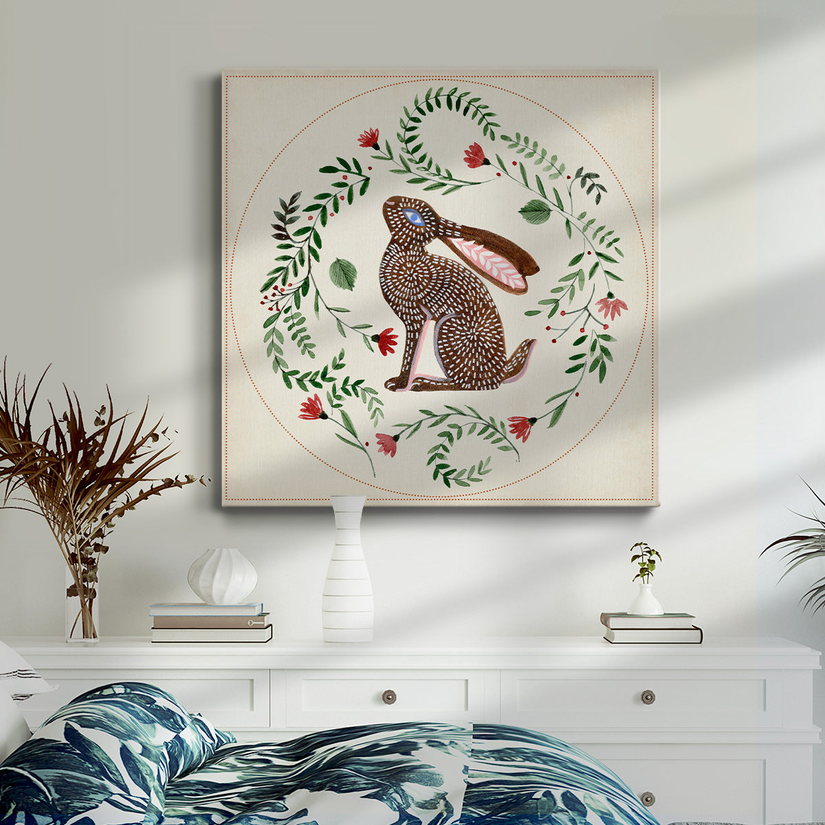 Bunny Folklore III-Premium Gallery Wrapped Canvas - Ready to Hang