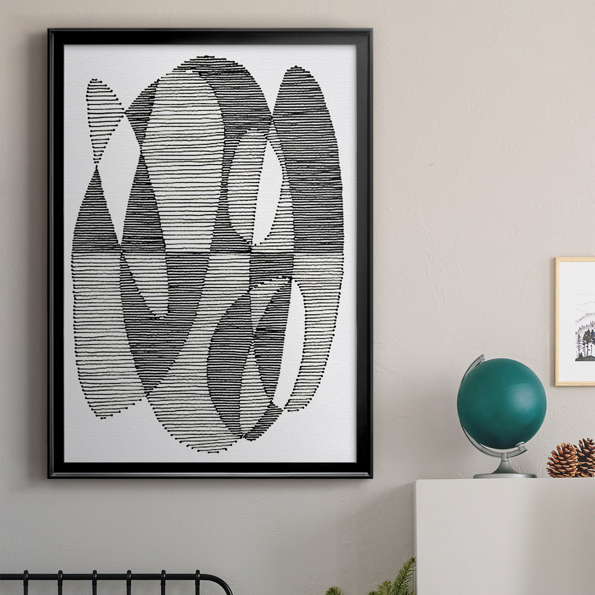 Opposite Day II - Modern Framed Canvas Print