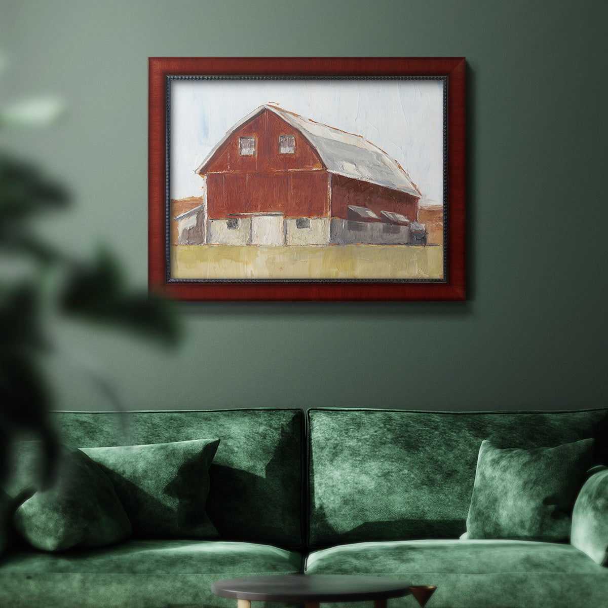 Rustic Red Barn II Premium Framed Canvas- Ready to Hang