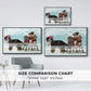 Christmas Mutt Sled - Floater Framed Canvas Print