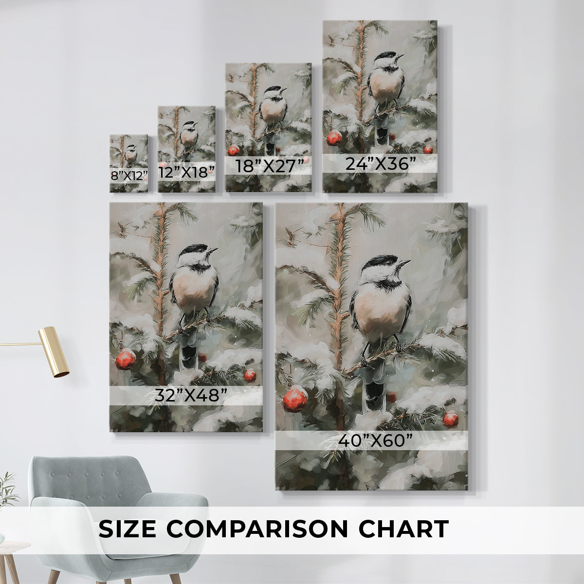 Chalk Midwinter Square - Canvas Art Print