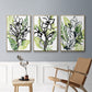 Tropical Sketchbook I - Framed Premium Gallery Wrapped Canvas L Frame 3 Piece Set - Ready to Hang