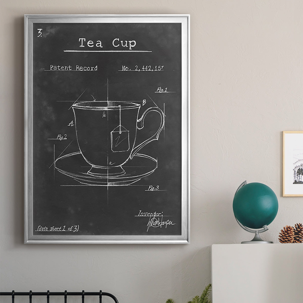 Morning Routine I - Modern Framed Canvas Print
