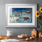 Warm Holiday Memories - Modern Framed Art Print