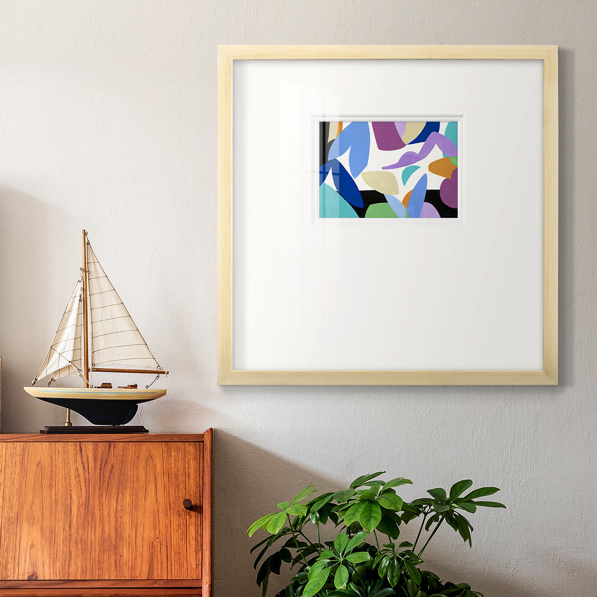 Ode to Matisse II- Premium Framed Print Double Matboard