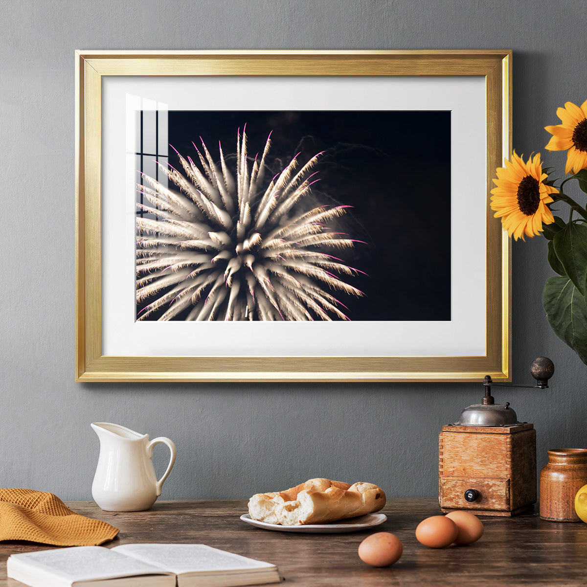 Sky Bloom - Modern Framed Art Print