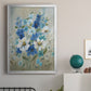 Blue Garden II - Modern Framed Canvas Print