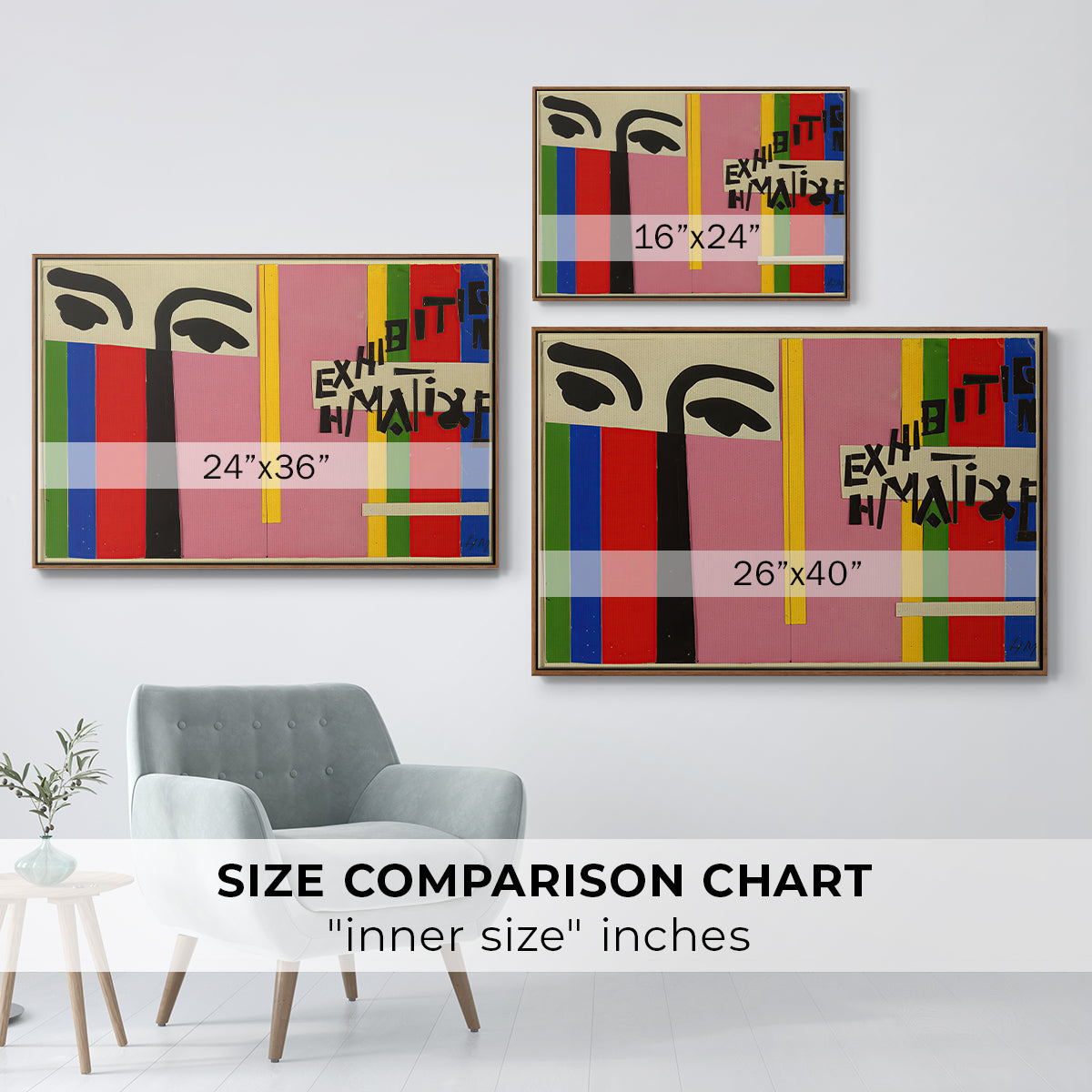 Design for Cover of Exhibition Catalogue, 1951 - Floater Framed Canvas Print