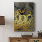 Octopus Ink Gold & Blue II Premium Gallery Wrapped Canvas - Ready to Hang