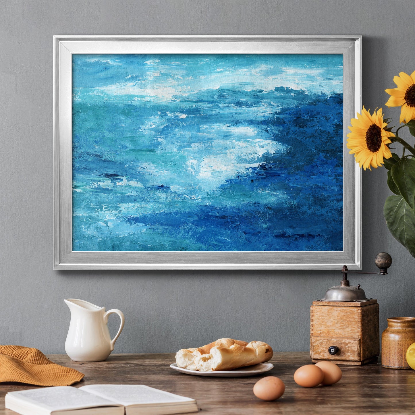 Crashing Waves II Premium Classic Framed Canvas - Ready to Hang