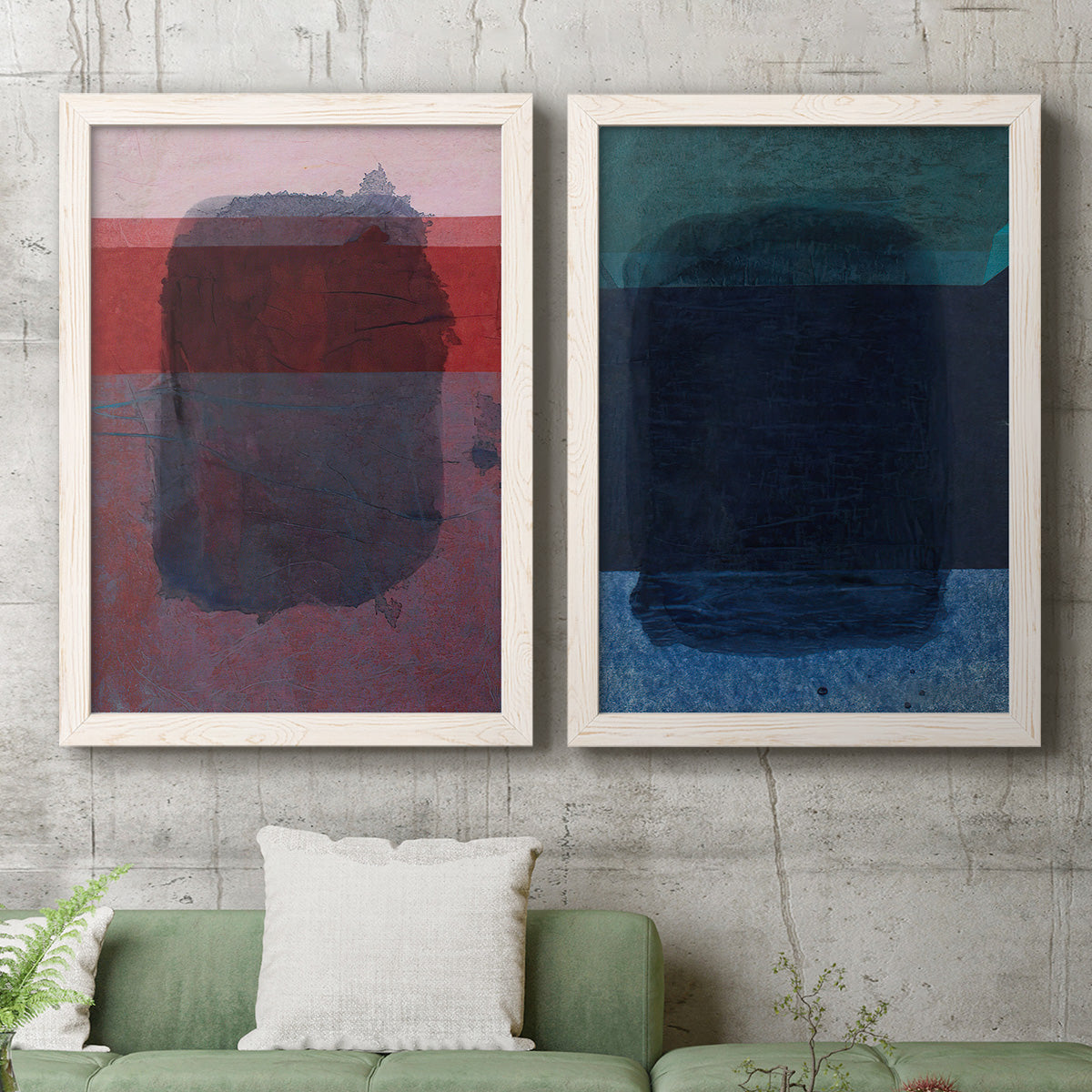 Remembering Rothko I - Premium Framed Canvas 2 Piece Set - Ready to Hang