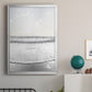 Serene Shore - Modern Framed Canvas Print