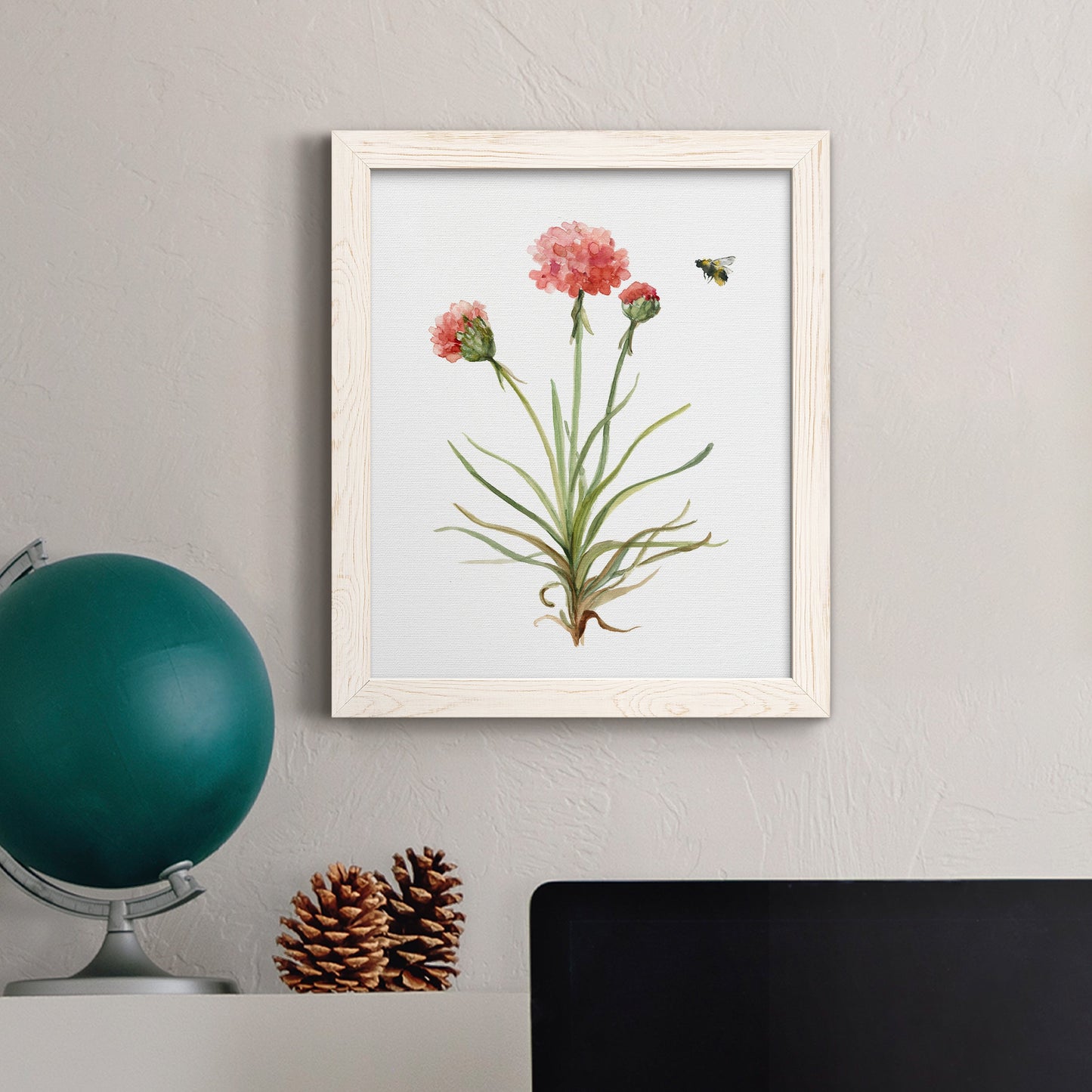 Wildflower Botanical III - Barnwood Framed Canvas Print