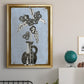 Graphic Flowers in Vase I - Modern Framed Canvas Print