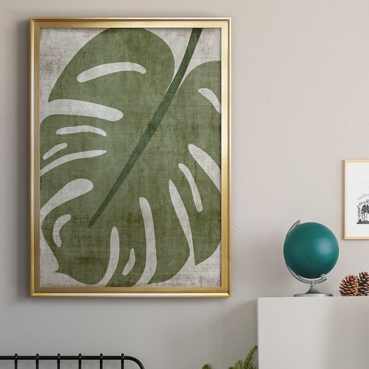 Island Greenery II - Modern Framed Canvas Print