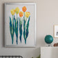 Tulips in a Row II - Modern Framed Canvas Print