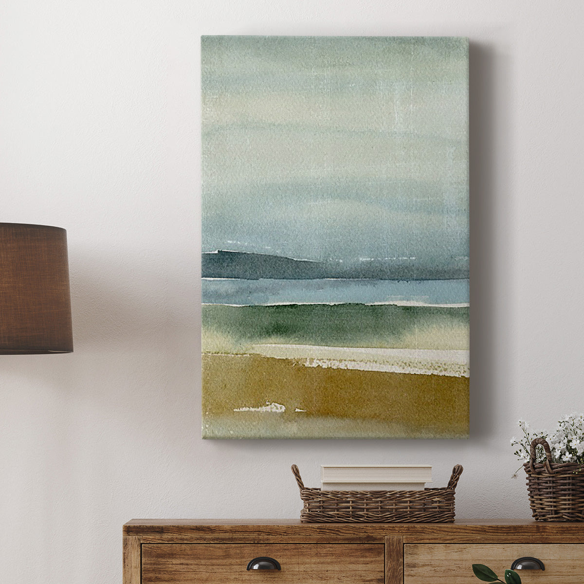 Ochre Outlook II Premium Gallery Wrapped Canvas - Ready to Hang