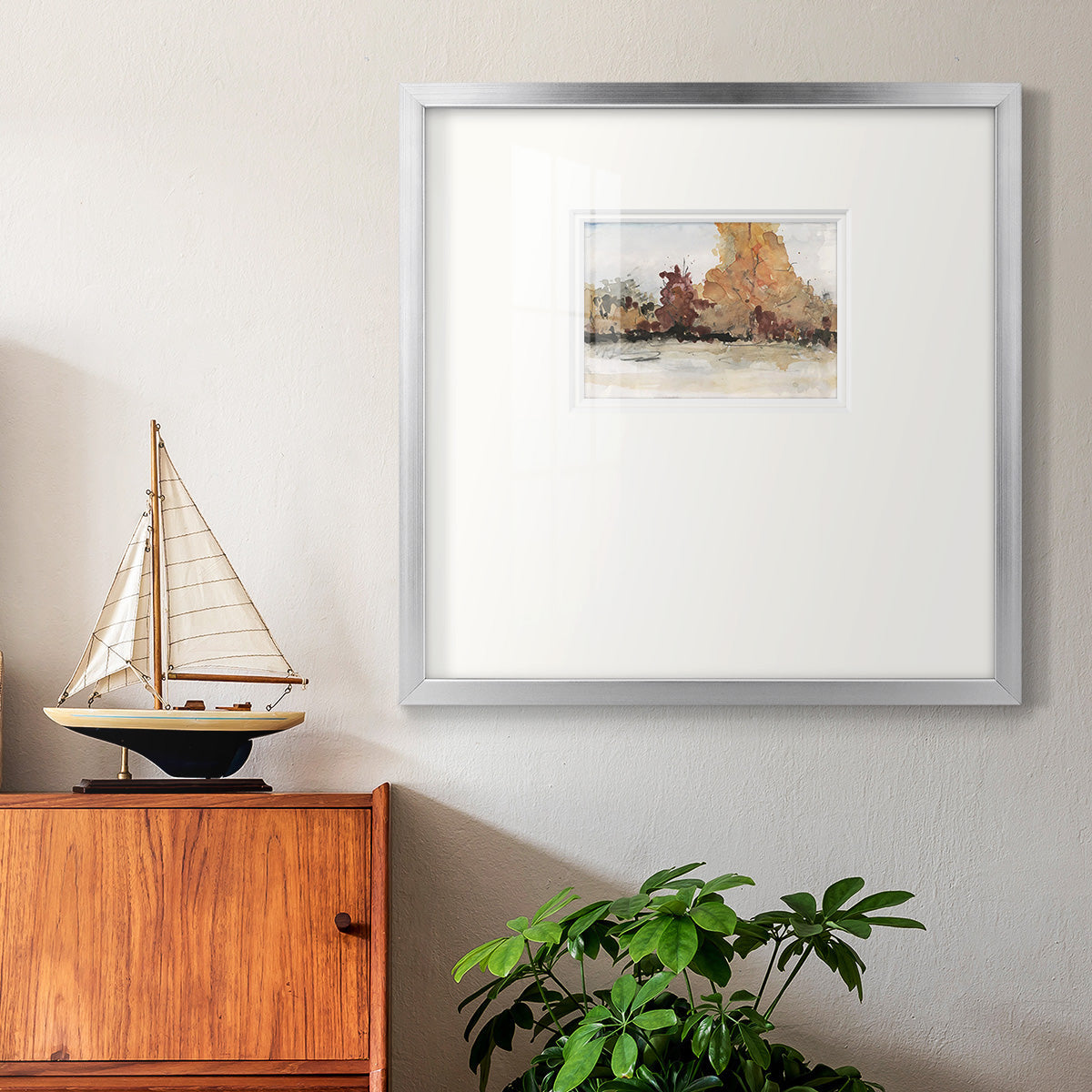 The Autumn View II Premium Framed Print Double Matboard