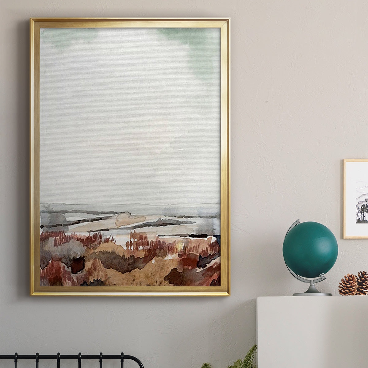 Coastal Inlet Study I - Modern Framed Canvas Print