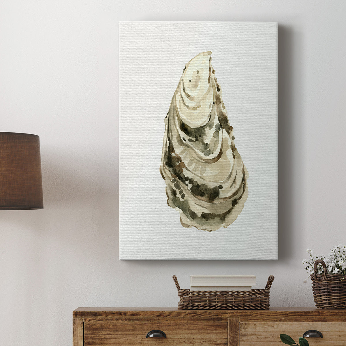 Neutral Oyster Study III  Premium Gallery Wrapped Canvas - Ready to Hang