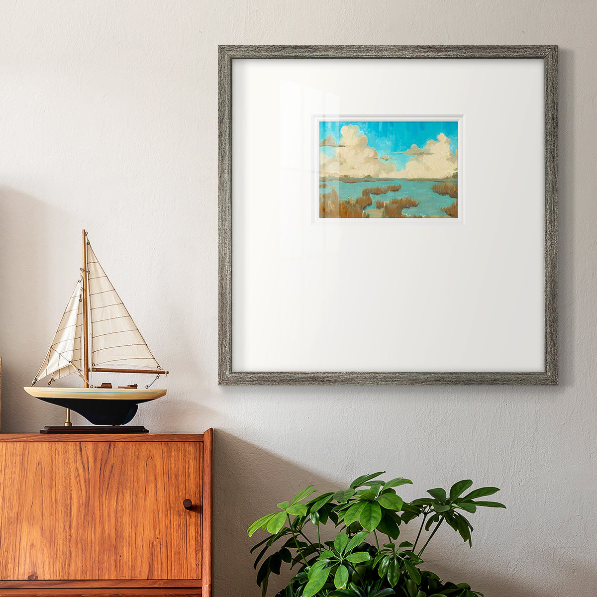 Fripp Island Water II Premium Framed Print Double Matboard