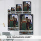 Size comparison chart for canvas art prints, showing multiple size options.