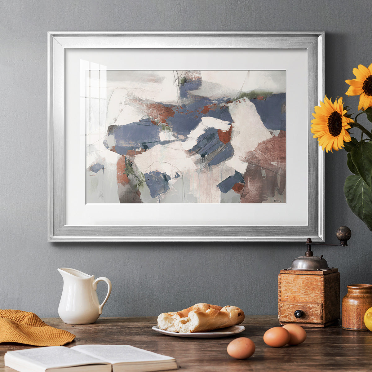 Coral Abstract - Modern Framed Art Print