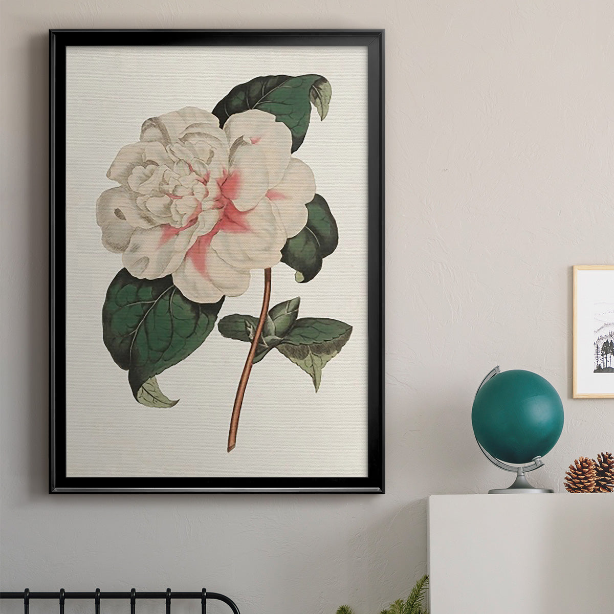 Pink Floral Mix VIII - Modern Framed Canvas Print