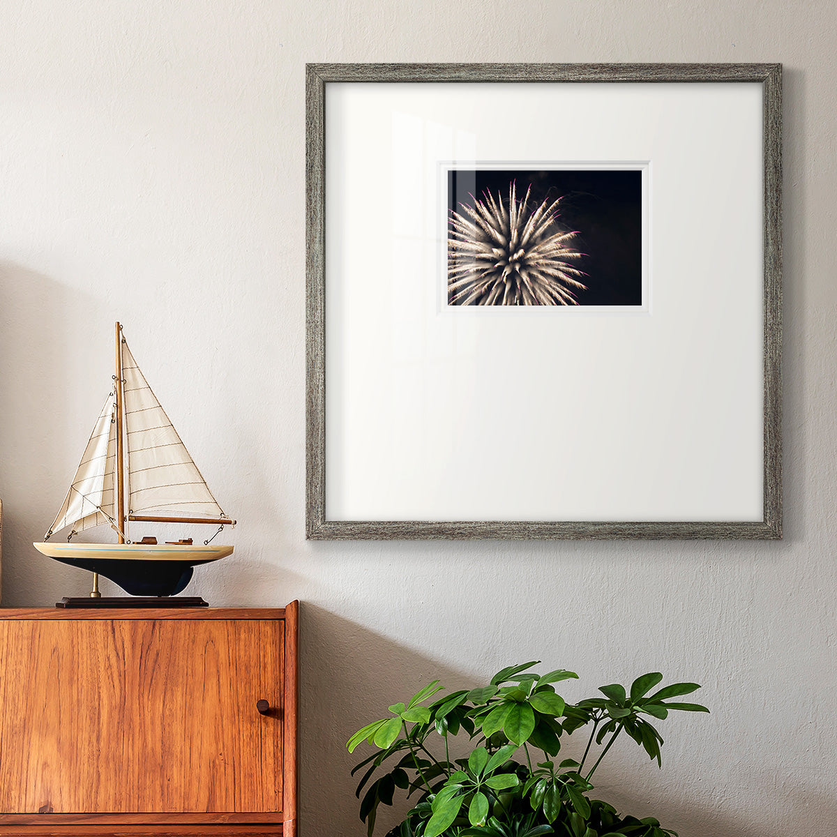 Sky Bloom Premium Framed Print Double Matboard