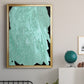 Teal Cascade II - Modern Framed Canvas Print