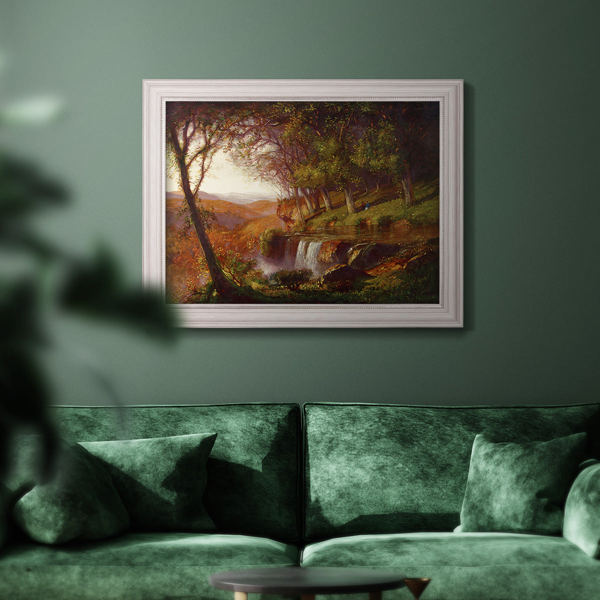 Falling Spring - Ornate Framed Canvas Print