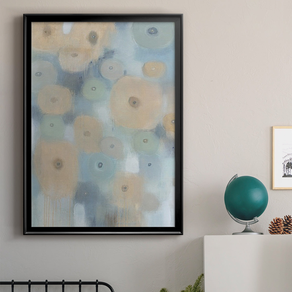 Spinning Wheels I - Modern Framed Canvas Print