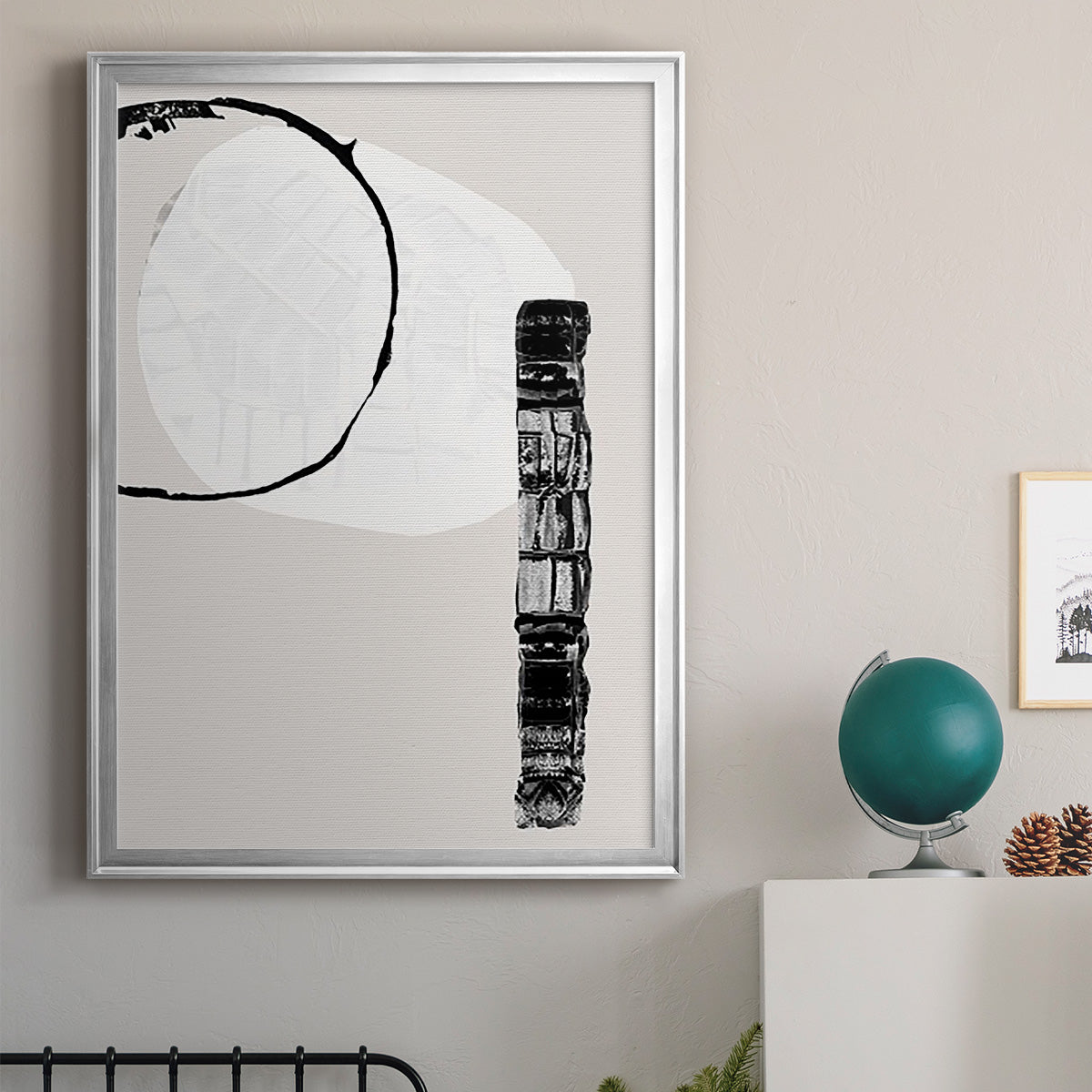 Zen Shapes II - Modern Framed Canvas Print