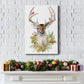 Holiday Deer Collection B - Gallery Wrapped Canvas