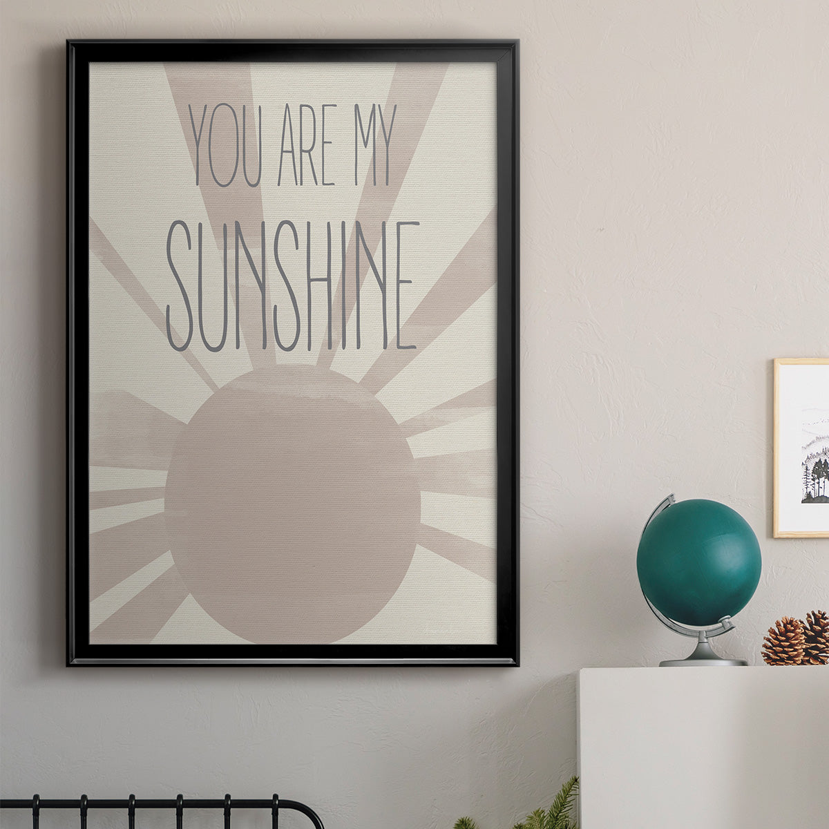 Sunshine - Modern Framed Canvas Print