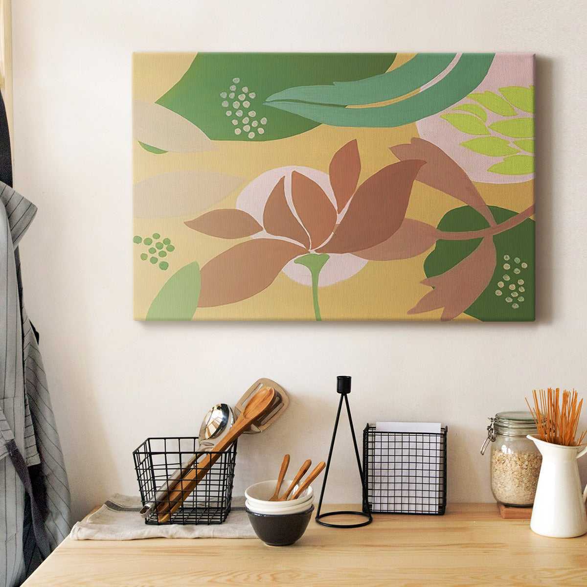 Neutral Blooms I Premium Gallery Wrapped Canvas - Ready to Hang