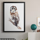 Barred Owl Impressions II - Modern Framed Canvas Print