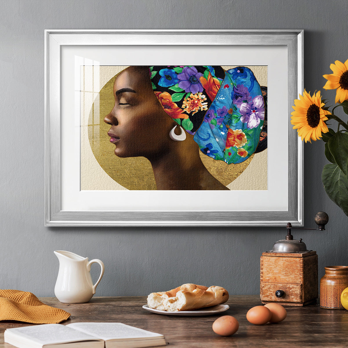 Golden Lady II Premium Framed Print - Ready to Hang