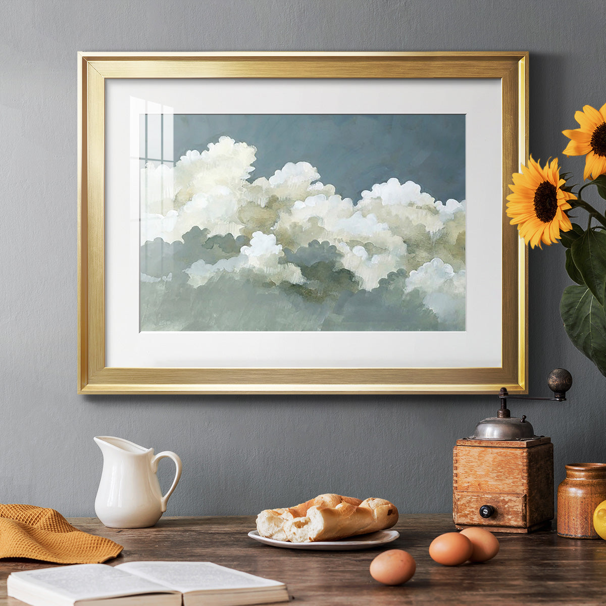 Big Clouds III - Modern Framed Art Print
