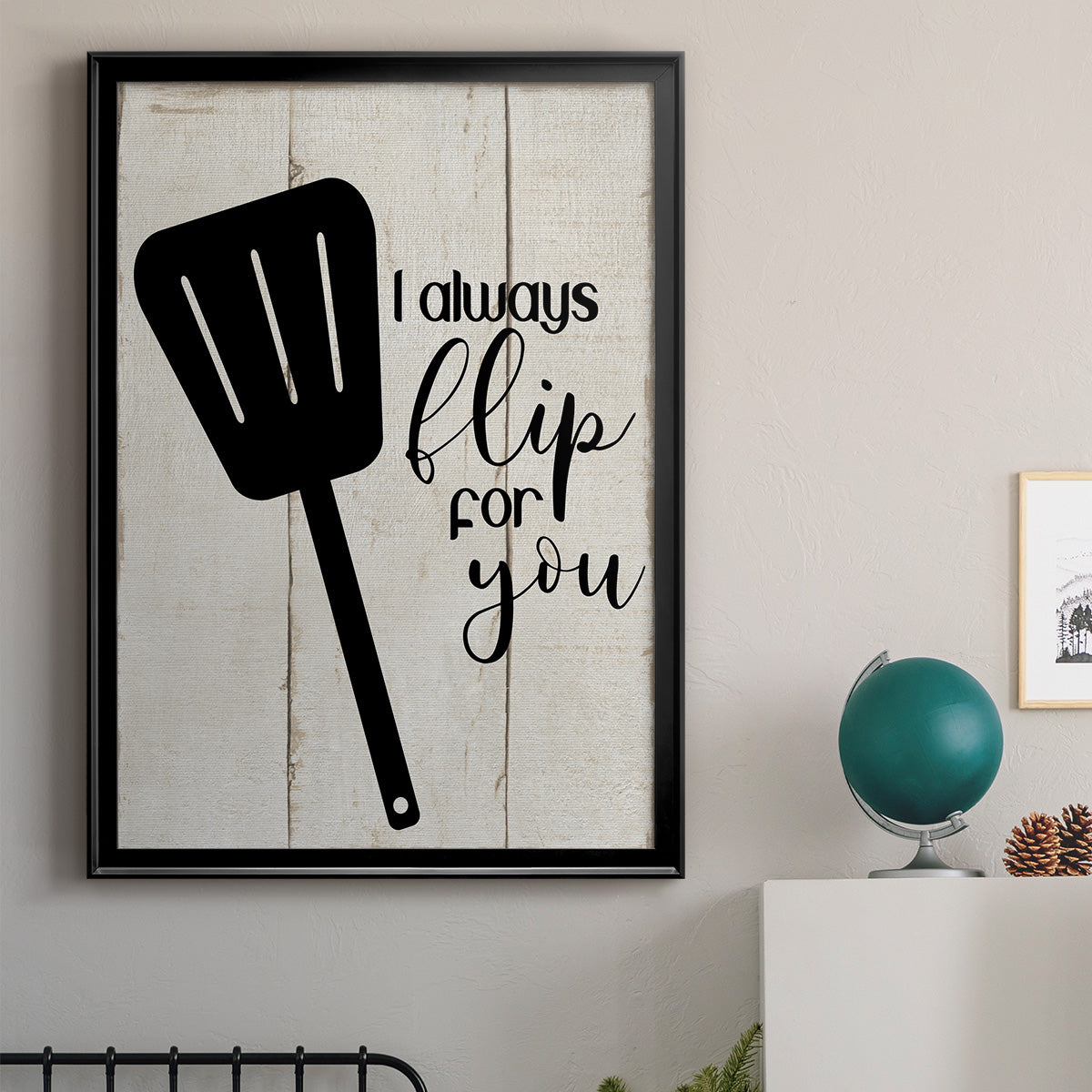 Flip For You - Modern Framed Canvas Print