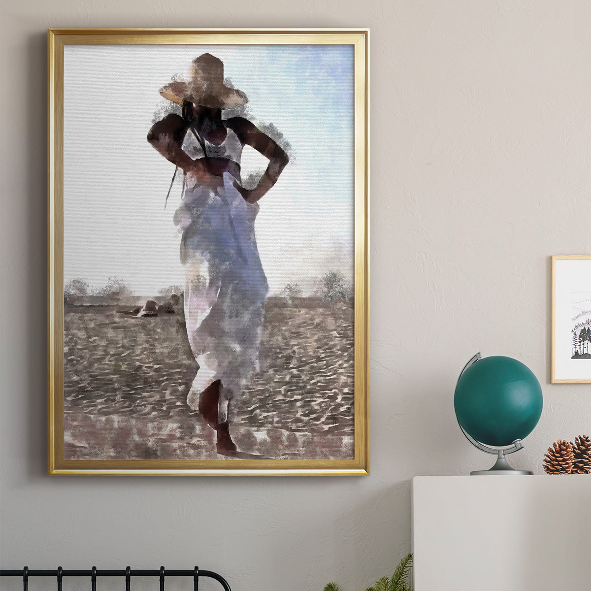 Her Dance I - Modern Framed Canvas Print