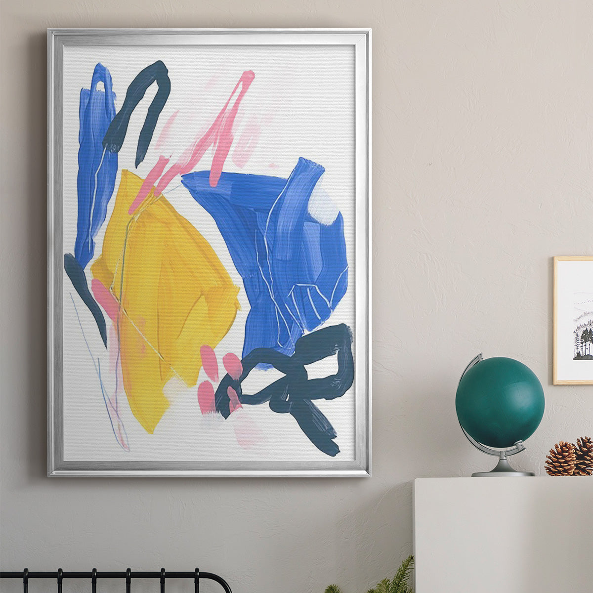 Feedback Loop I - Modern Framed Canvas Print