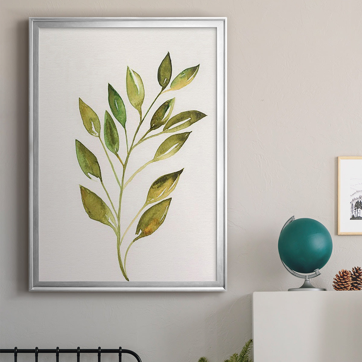 Single Twig I - Modern Framed Canvas Print