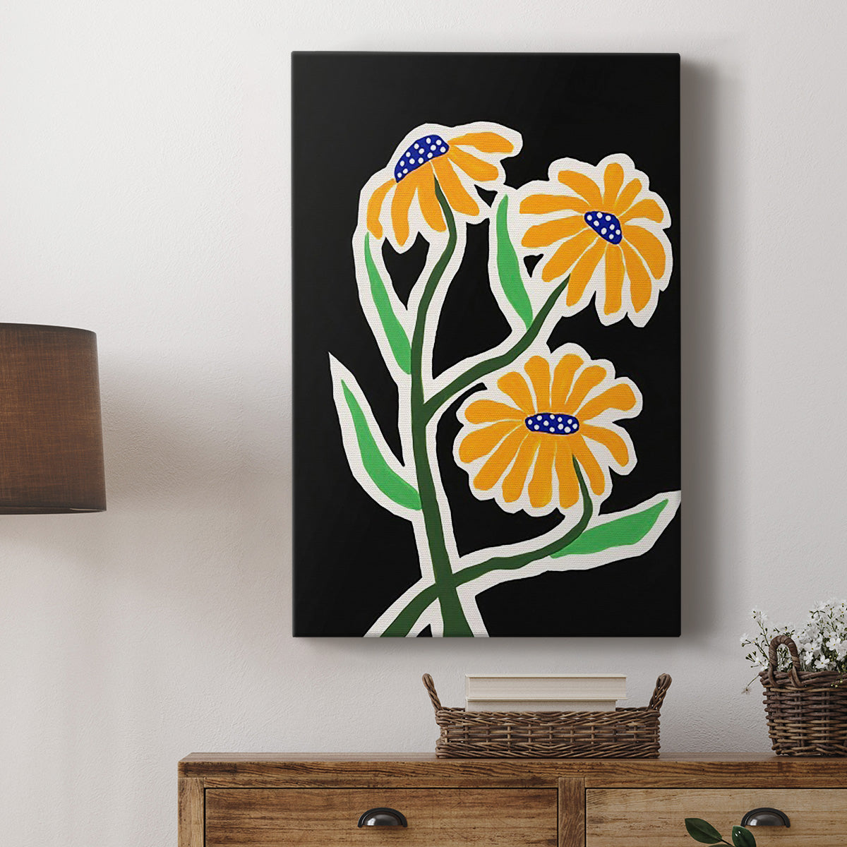 Pop Flowers I - Canvas Art Print