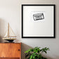 Cassette Sketch Premium Framed Print Double Matboard